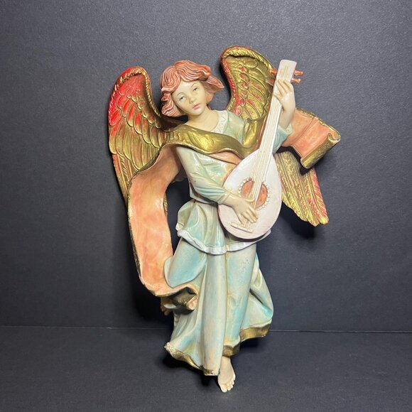 VTG Fontanini Simonetti Depose Italy 470 Angel w/ Mandolin Christmas Ornament - Picture 1 of 7